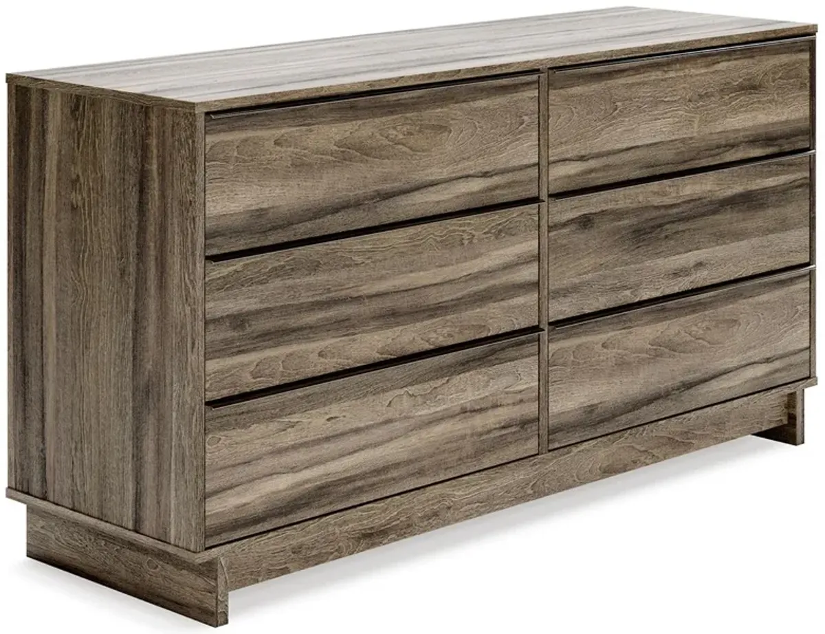 Shallifer - Brown - Six Drawer Dresser