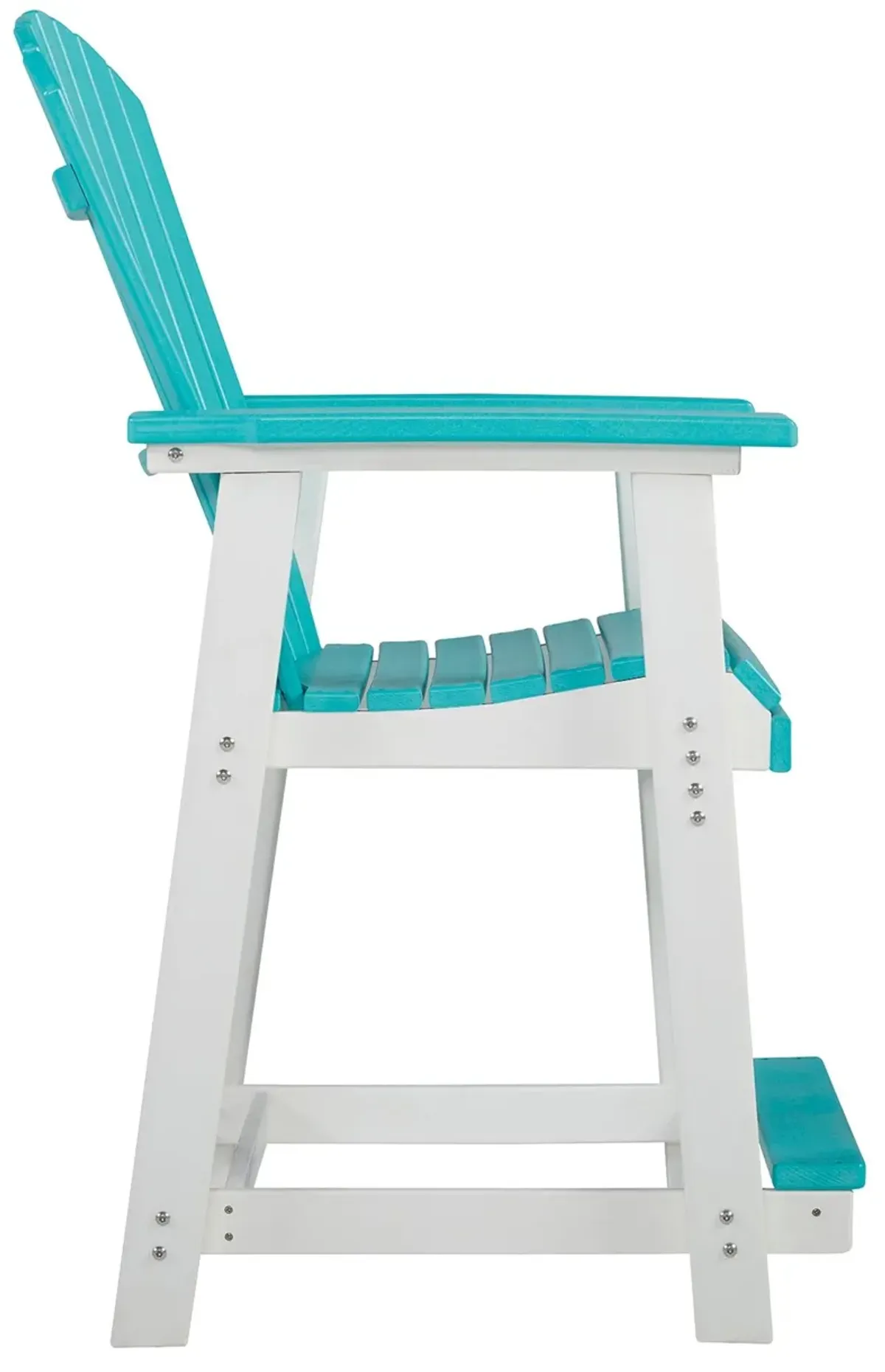 Eisely - Turquoise / White - Barstool (Set of 2)