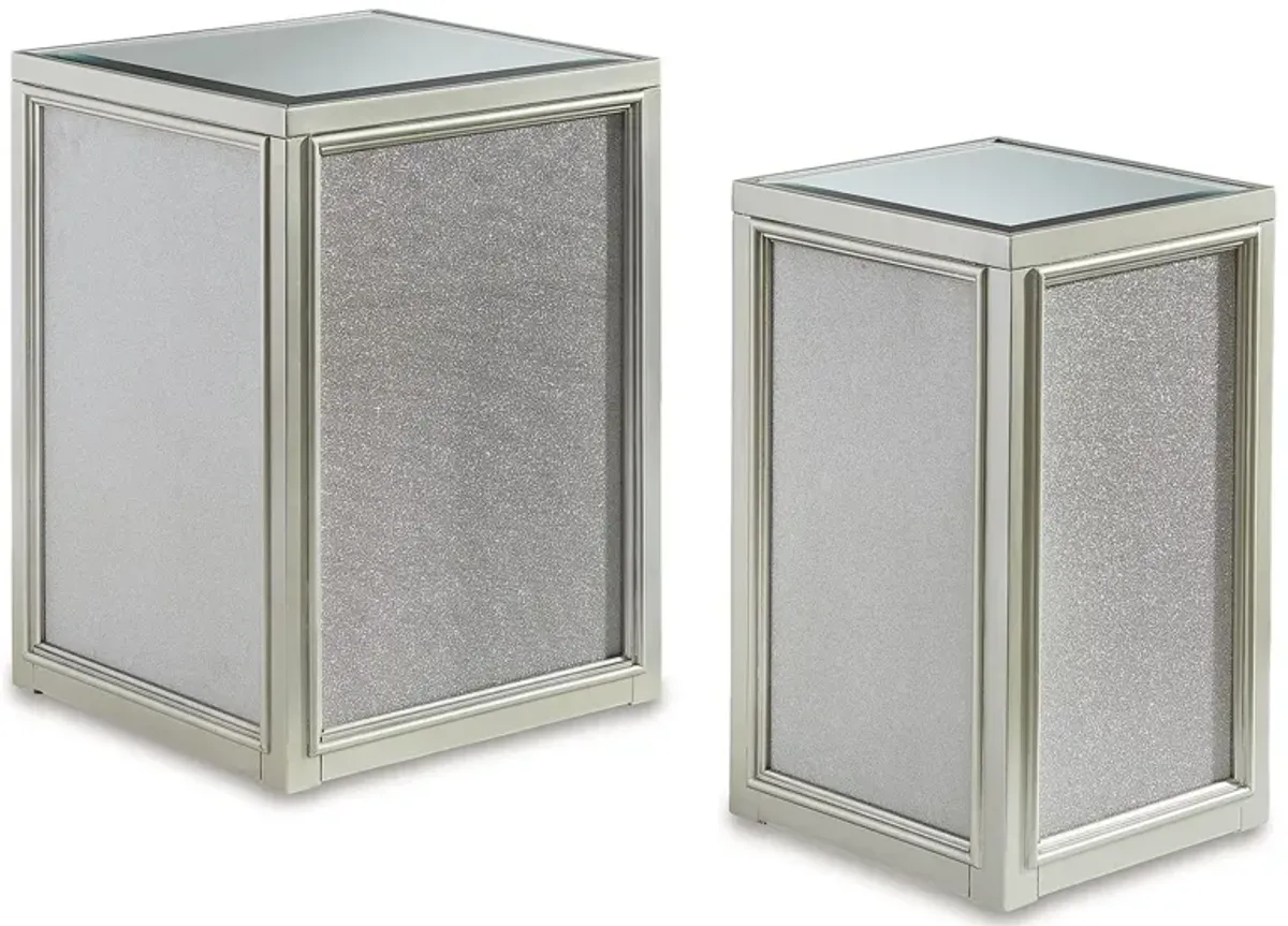 Traleena - Nesting End Tables (Set of 2) - Silver Finish