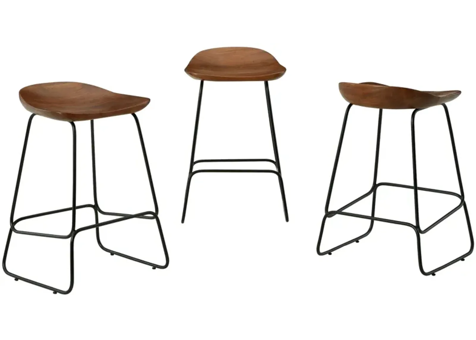 Wilinruck - Dark Brown - Stool (Set of 3)