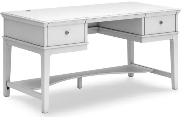 Kanwyn - Whitewash - Home Office Storage Leg Desk