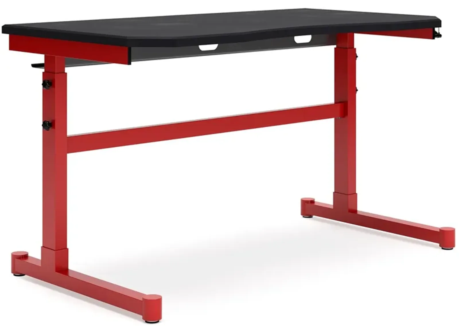 Lynxtyn - Red / Black - Adjustable Height Desk