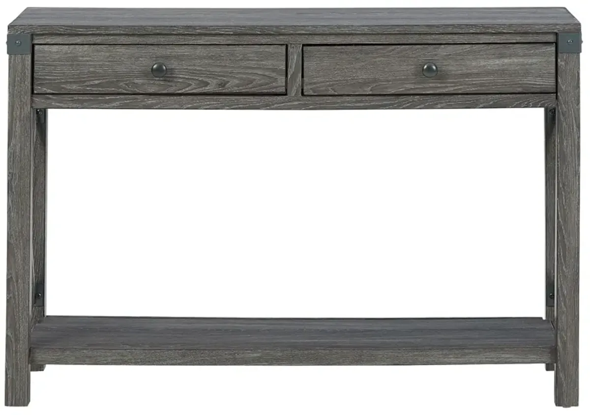 Freedan - Grayish Brown - Console Sofa Table