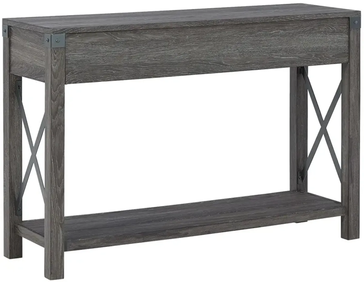 Freedan - Grayish Brown - Console Sofa Table