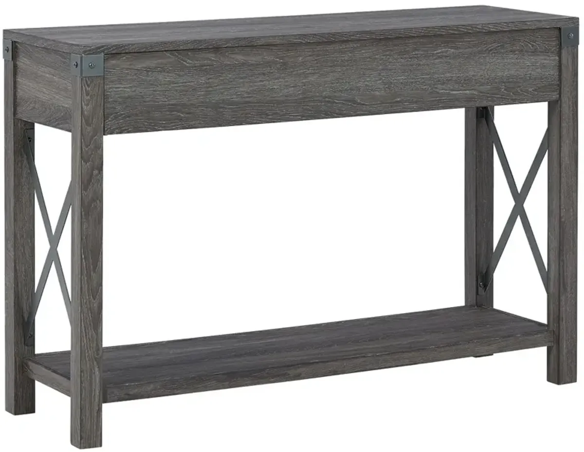 Freedan - Console Sofa Table - Grayish Brown