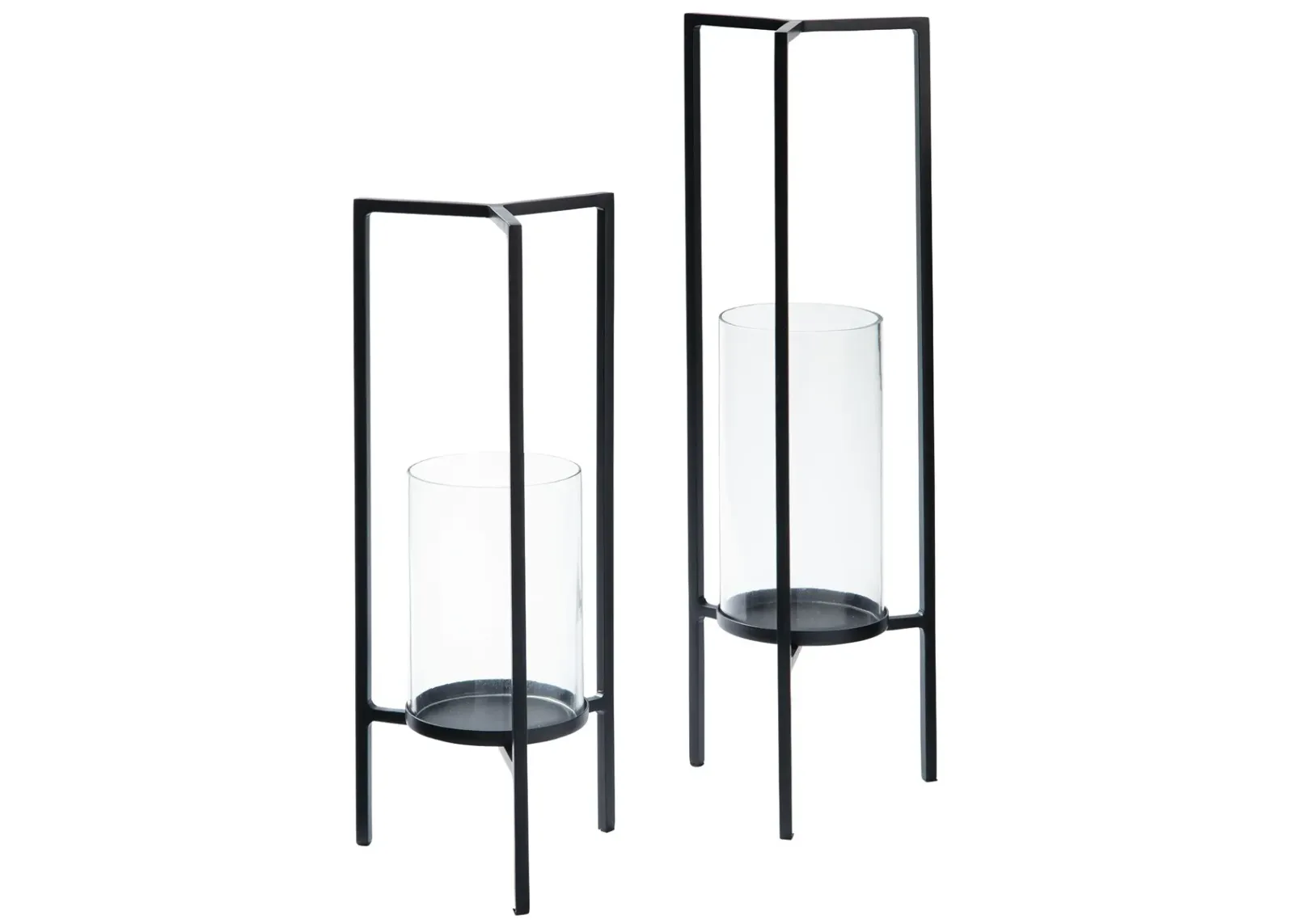 Ginette - Black - Candle Holder Set (Set of 2)