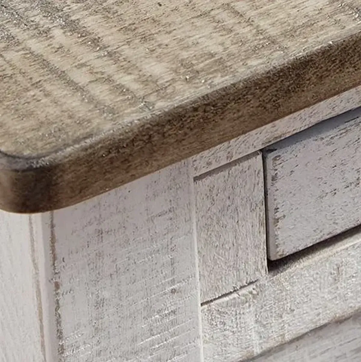 Adalane - Accent Table - White / Gray