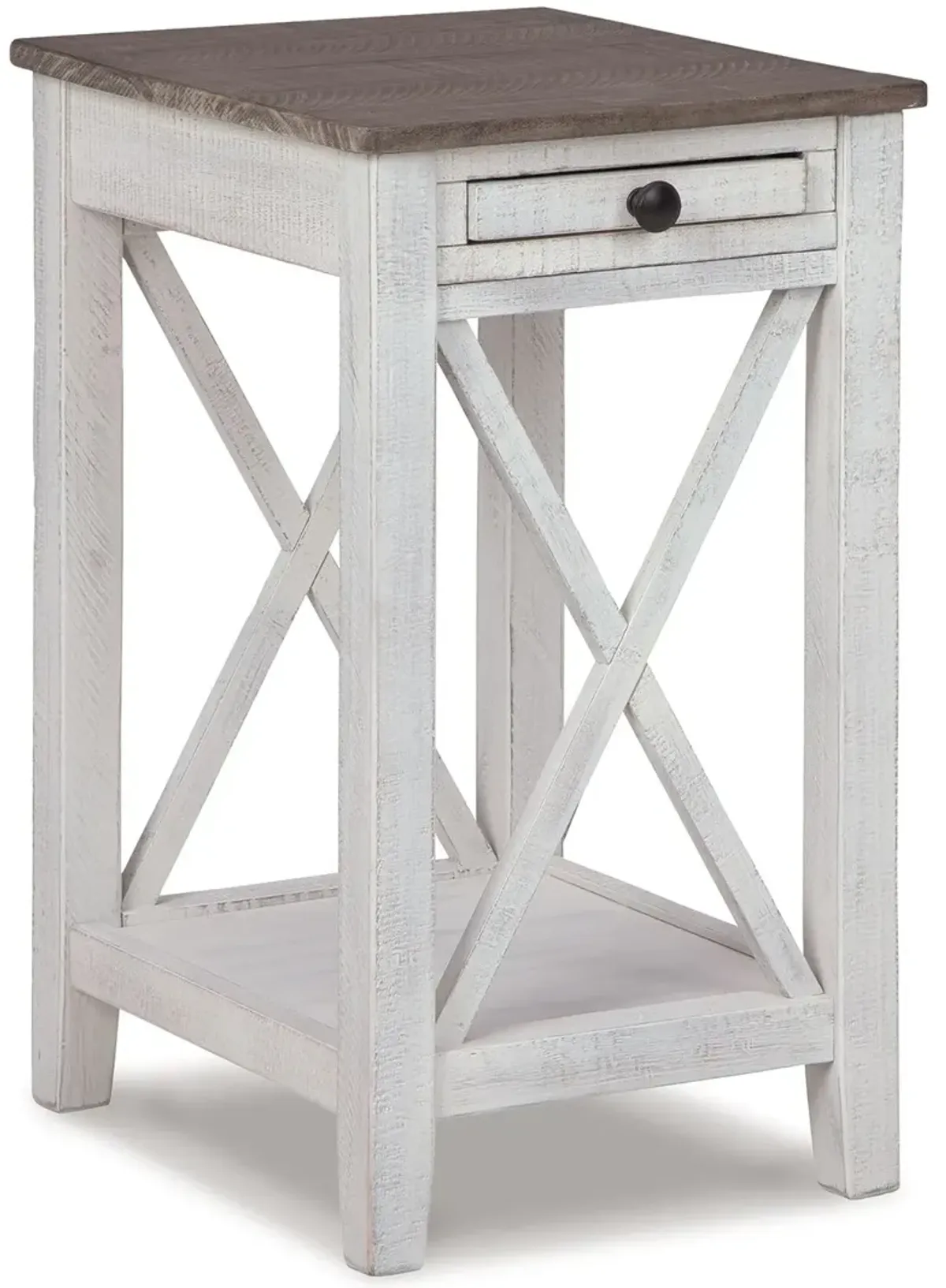 Adalane - Accent Table - White / Gray