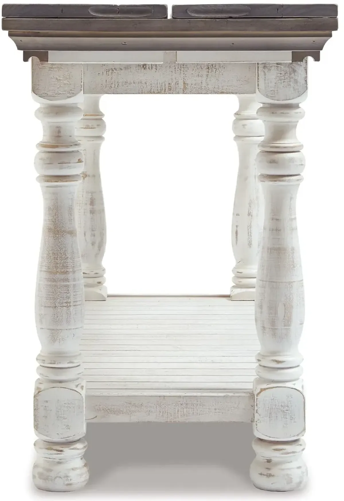 Havalance - Flip Top Sofa Table - Gray / White