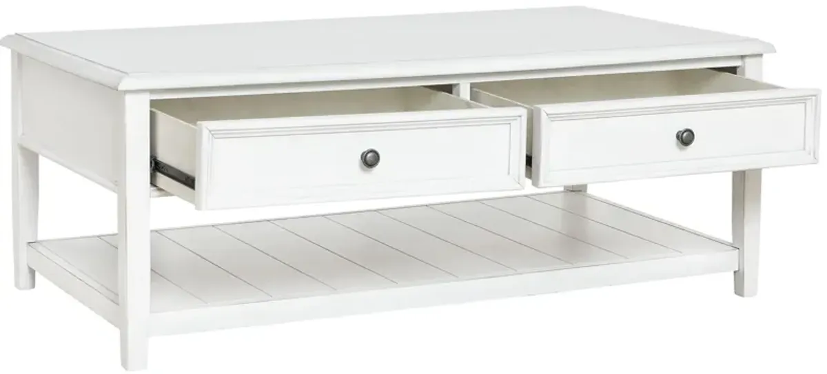 Kanwyn - Whitewash - Rectangular Cocktail Table