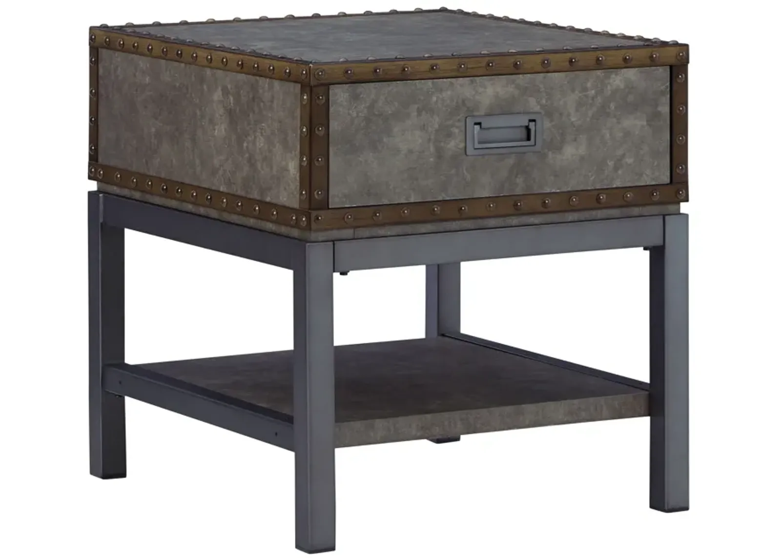 Derrylin - Brown - Rectangular End Table