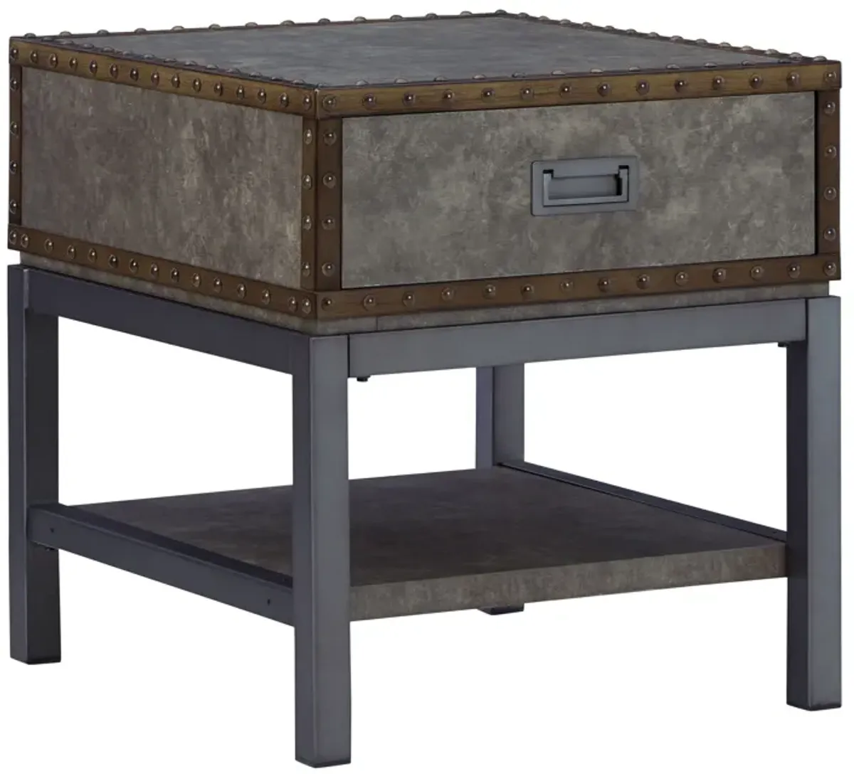 Derrylin - Brown - Rectangular End Table