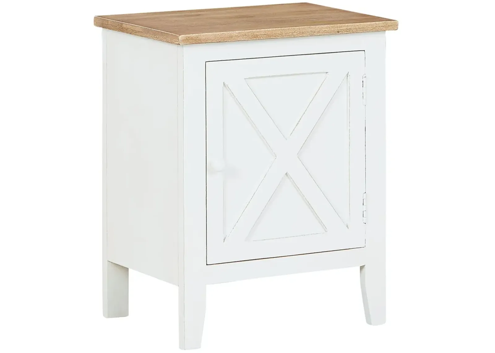 Gylesburg - White / Brown - Accent Cabinet