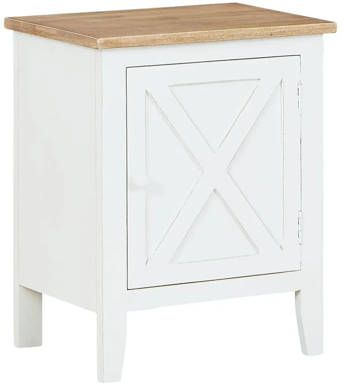 Gylesburg - White / Brown - Accent Cabinet