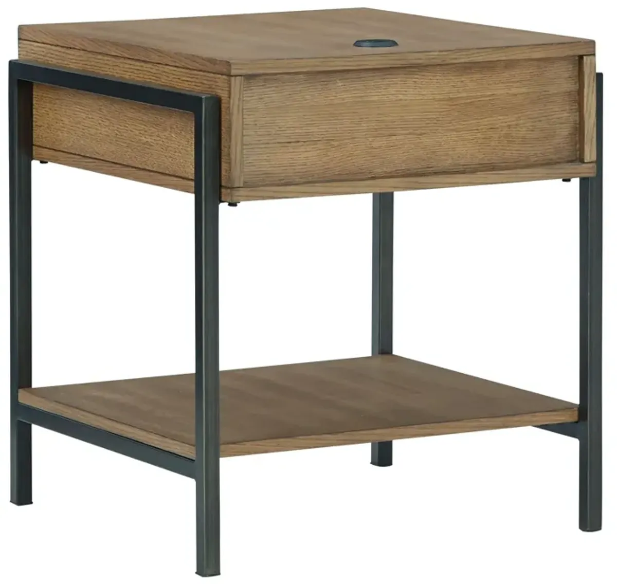 Fridley - Brown / Black - Rectangular End Table