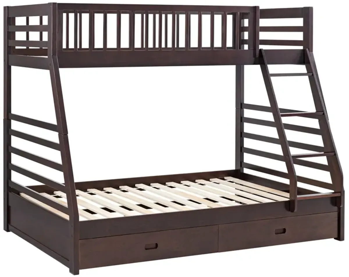 TWIN OVER FULL BUNK BED SET