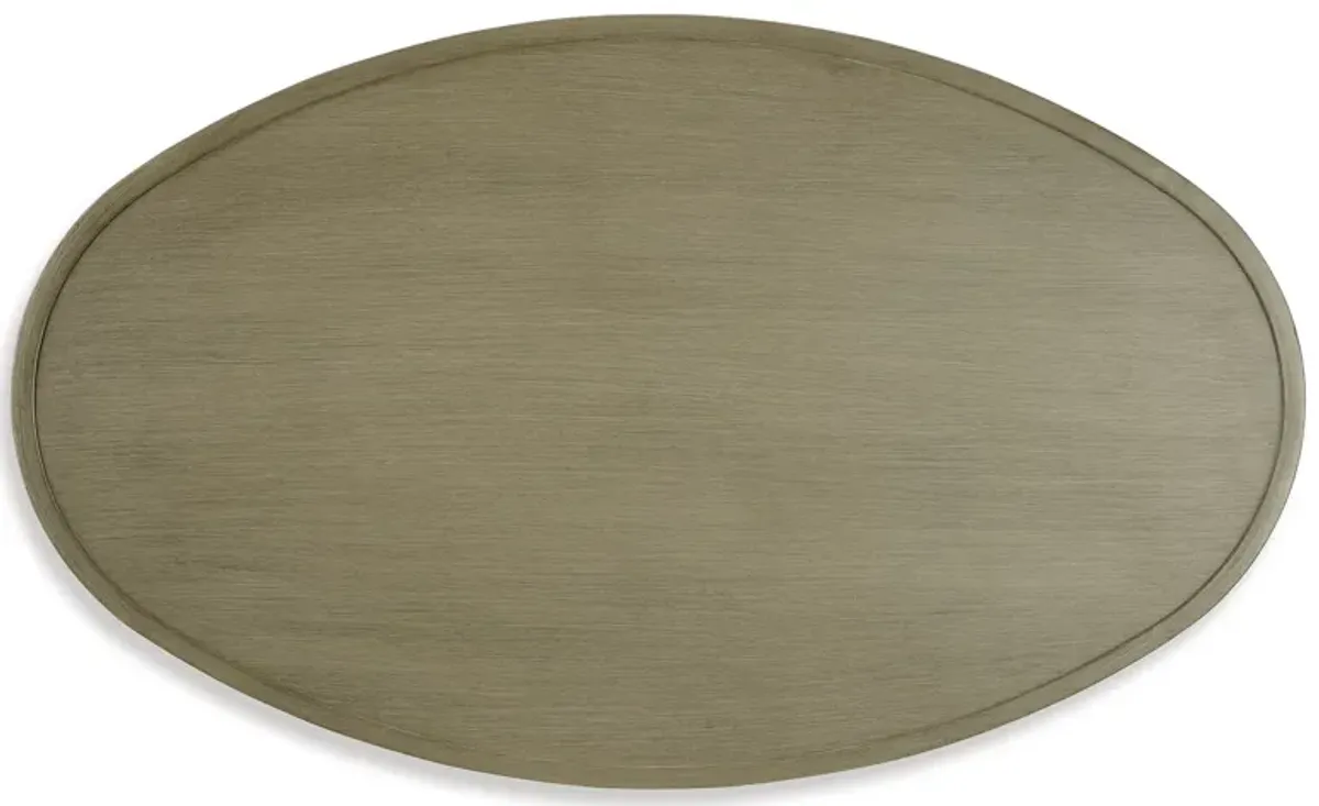 Swiss Valley - Beige - Oval Cocktail Table