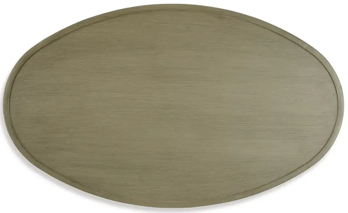 Swiss Valley - Beige - Oval Cocktail Table