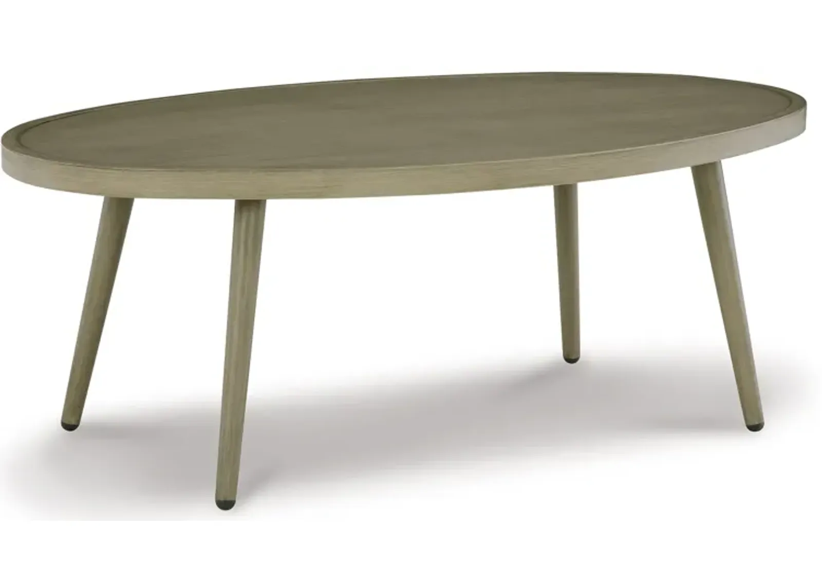 Swiss Valley - Beige - Oval Cocktail Table