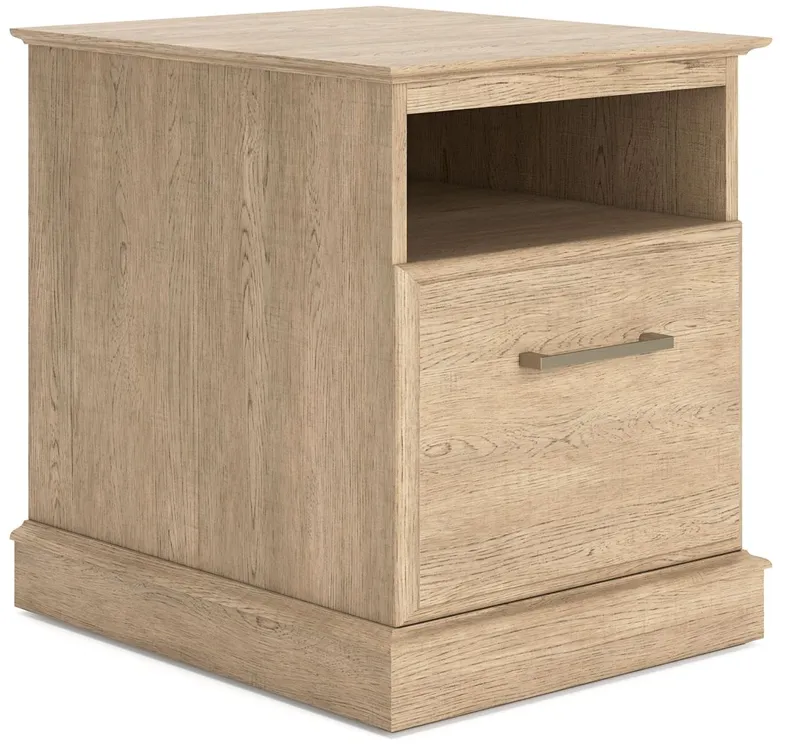 Chanceen Dark Brown Medium TV Stand/Fireplace Opt