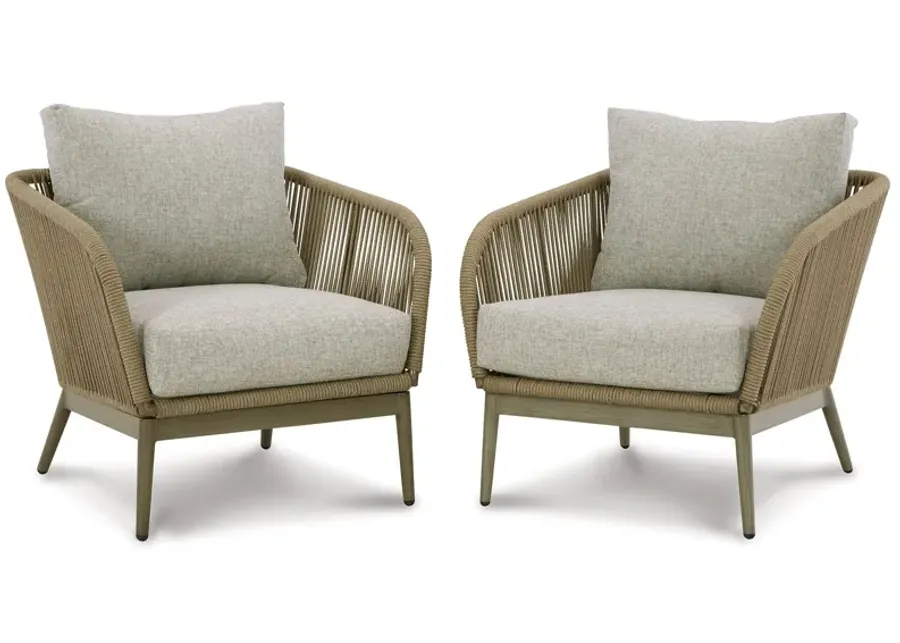 Swiss Valley - Beige - Lounge Chair W/Cushion (Set of 2)