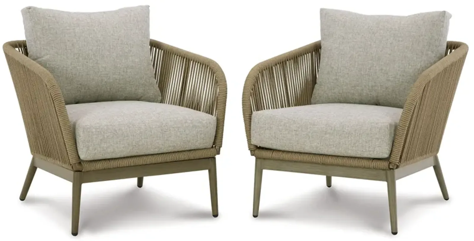 Swiss Valley - Beige - Lounge Chair W/Cushion (Set of 2)