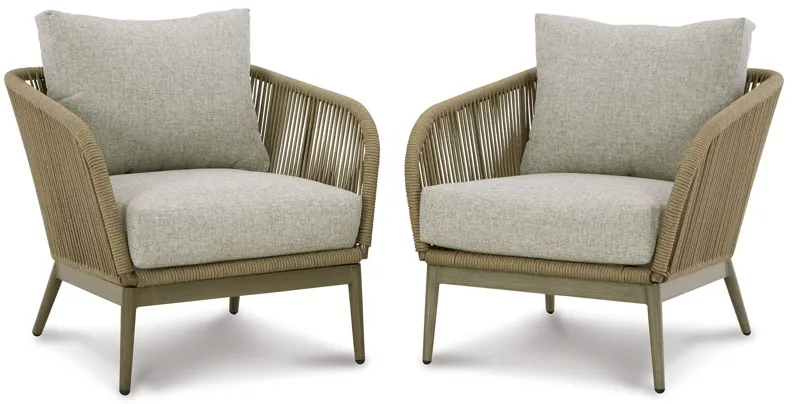 Swiss Valley - Beige - Lounge Chair W/Cushion (Set of 2)