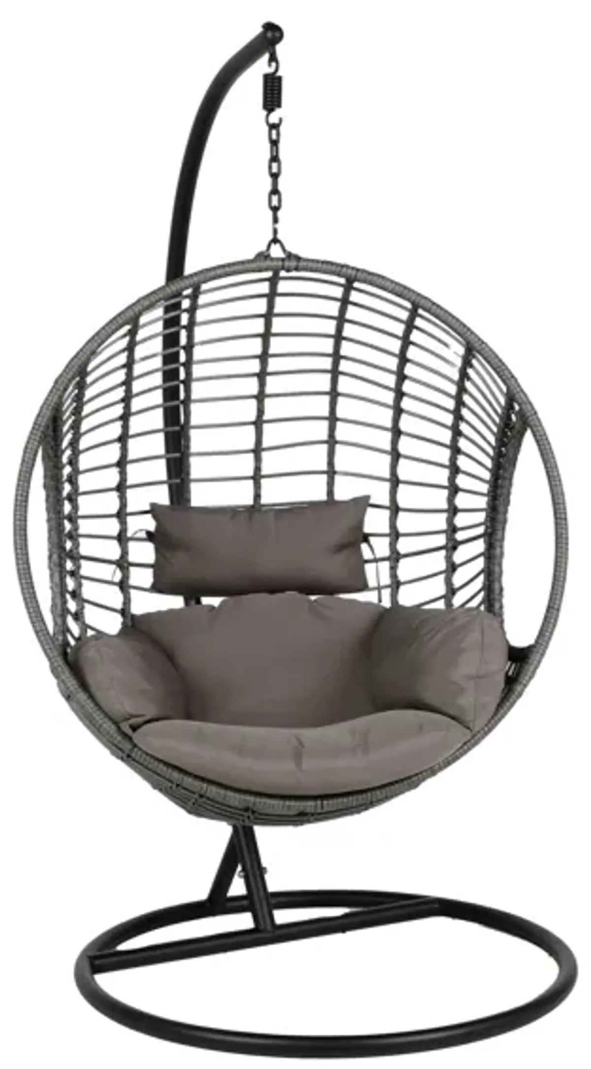 3 PIECE OUTDOOR BASKET SWING CHAIR SET