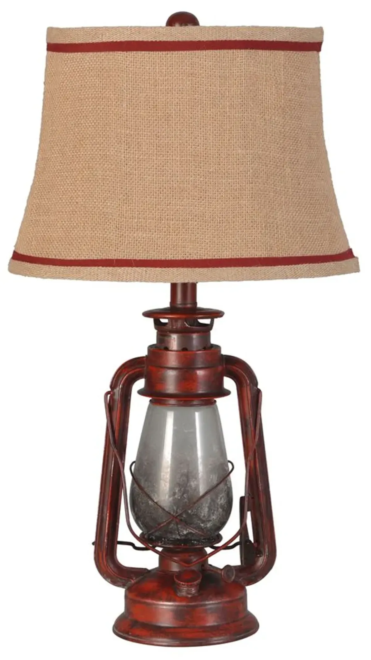 The Gray Barn Thornfield Lantern Table Lamp (Set of 2), Red
