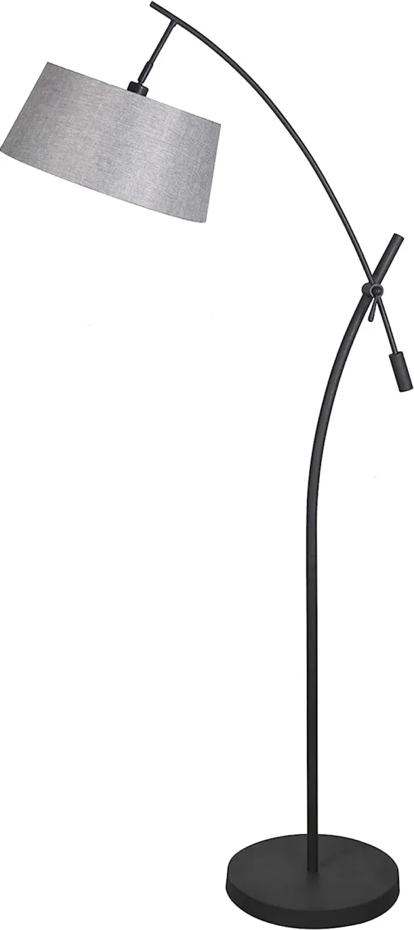 79.5- inch Black Metal Floor Lamp