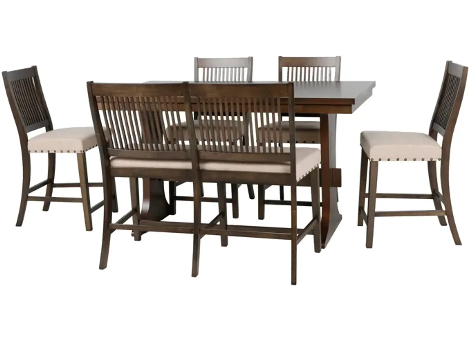 6 Piece Counter Height Dining Room Set