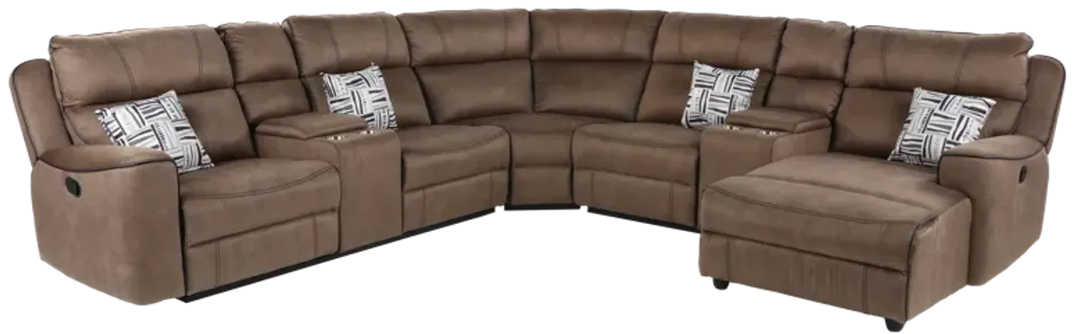 4 PIECE RECLINING SECTIONAL