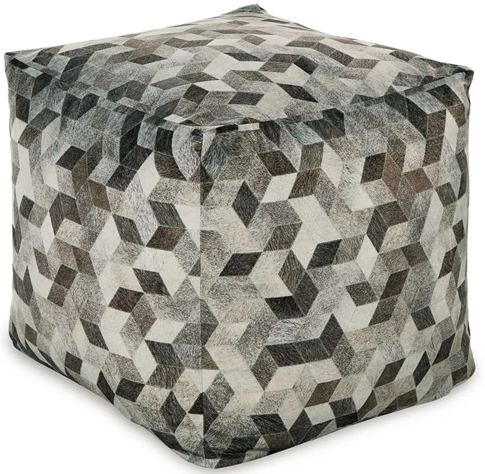 Albermarle - Gray / Brown - Pouf