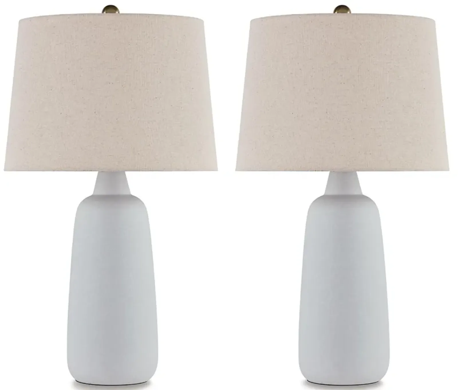 Avianic - White - Ceramic Table Lamp (Set of 2)