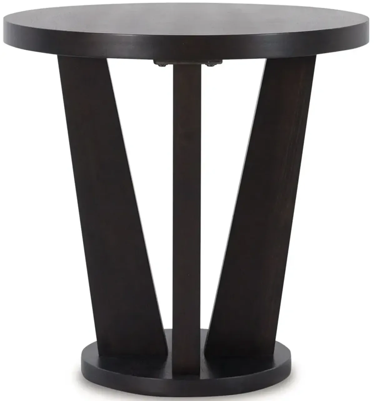 Chasinfield - Dark Brown - Round End Table