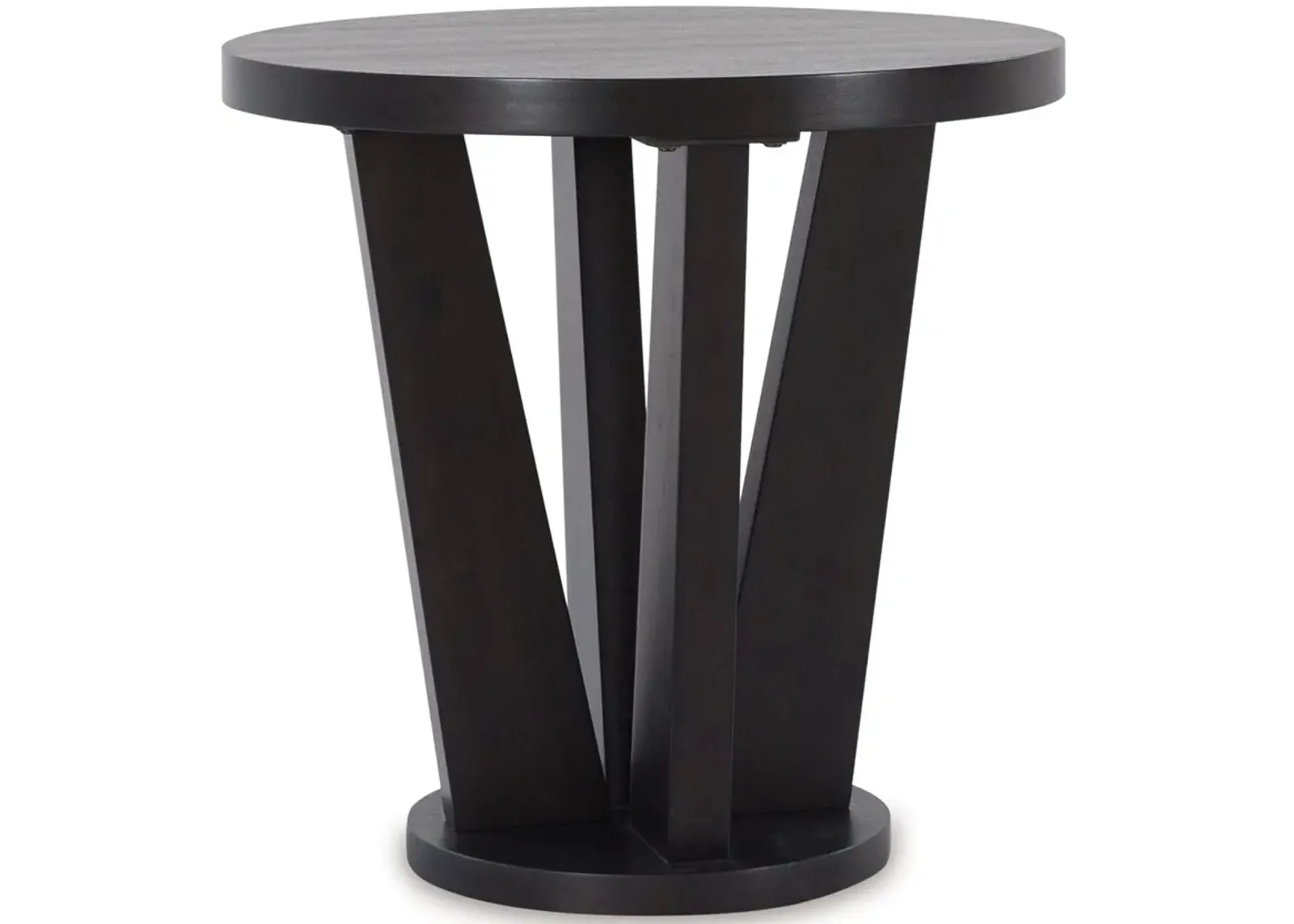 Chasinfield - Dark Brown - Round End Table