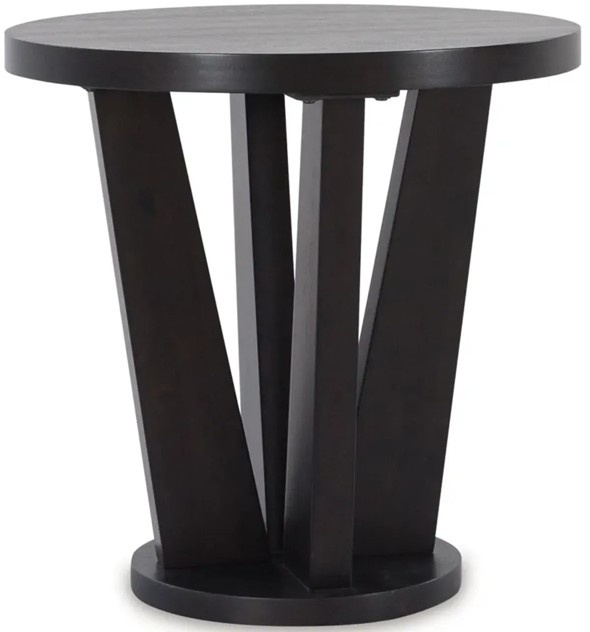 Chasinfield - Dark Brown - Round End Table