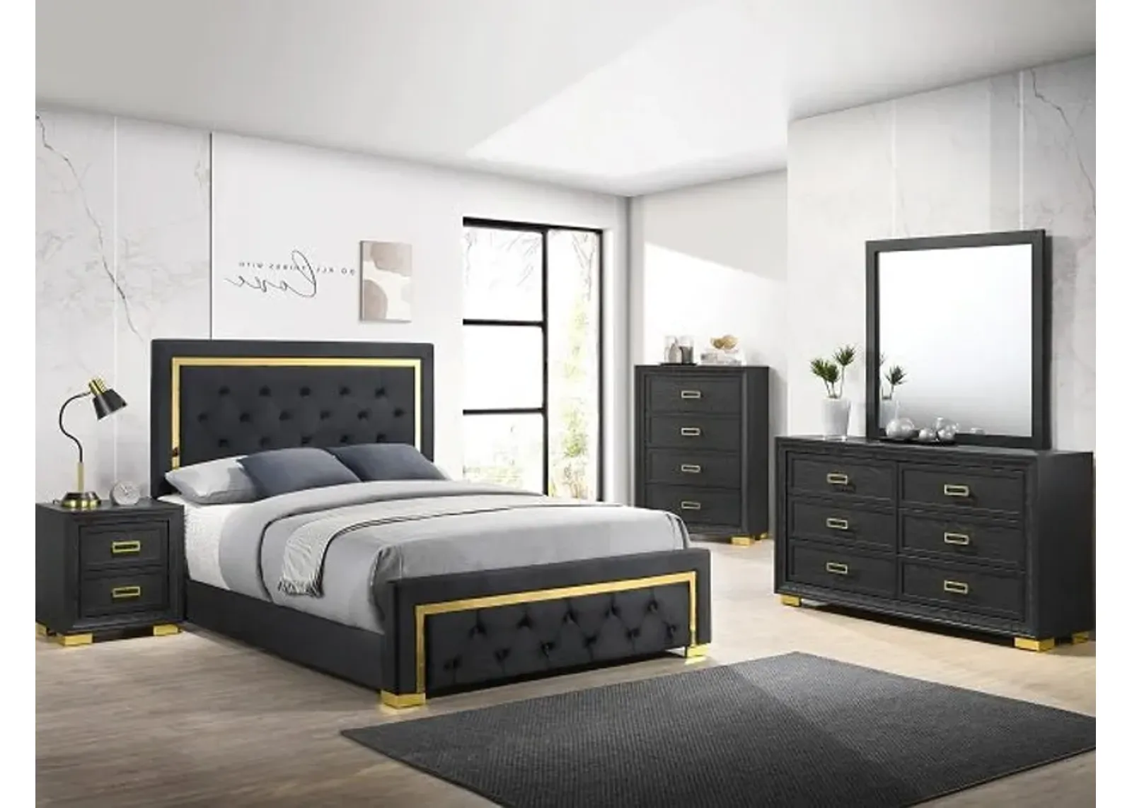 PEPE 6 PIECE BEDROOM SET - KING