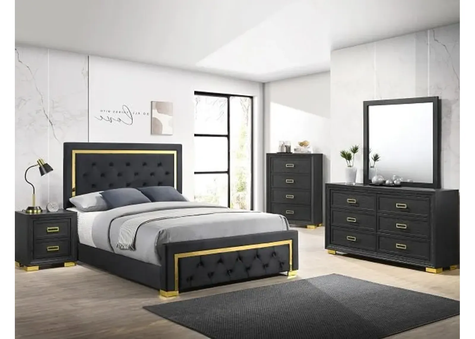 PEPE 6 PIECE BEDROOM SET - QUEEN