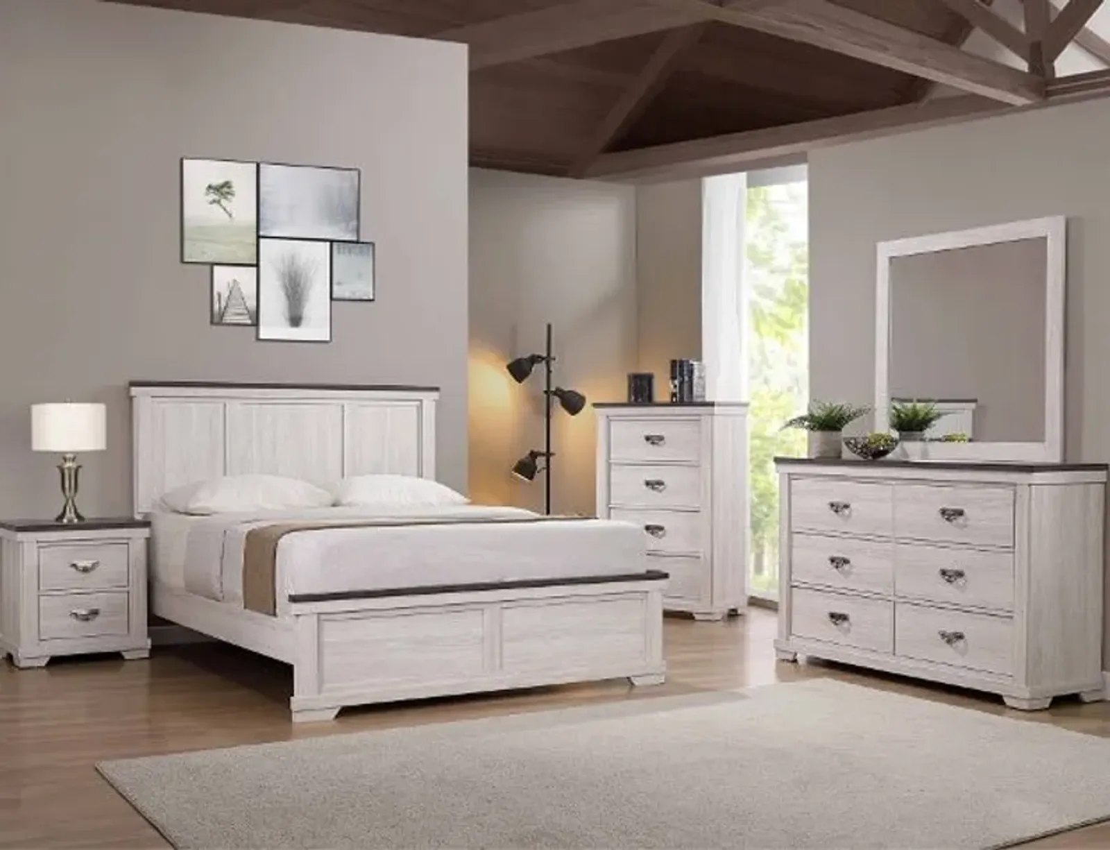 LEIGHTON 6 PIECE BEDROOM SET - QUEEN