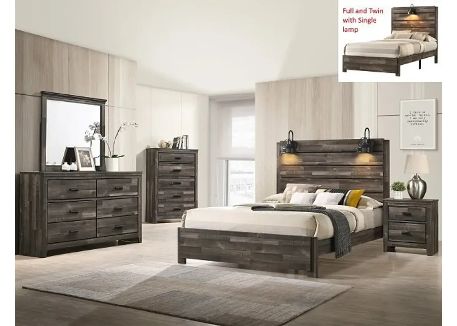 CARTER 6 PIECE BEDROOM SET