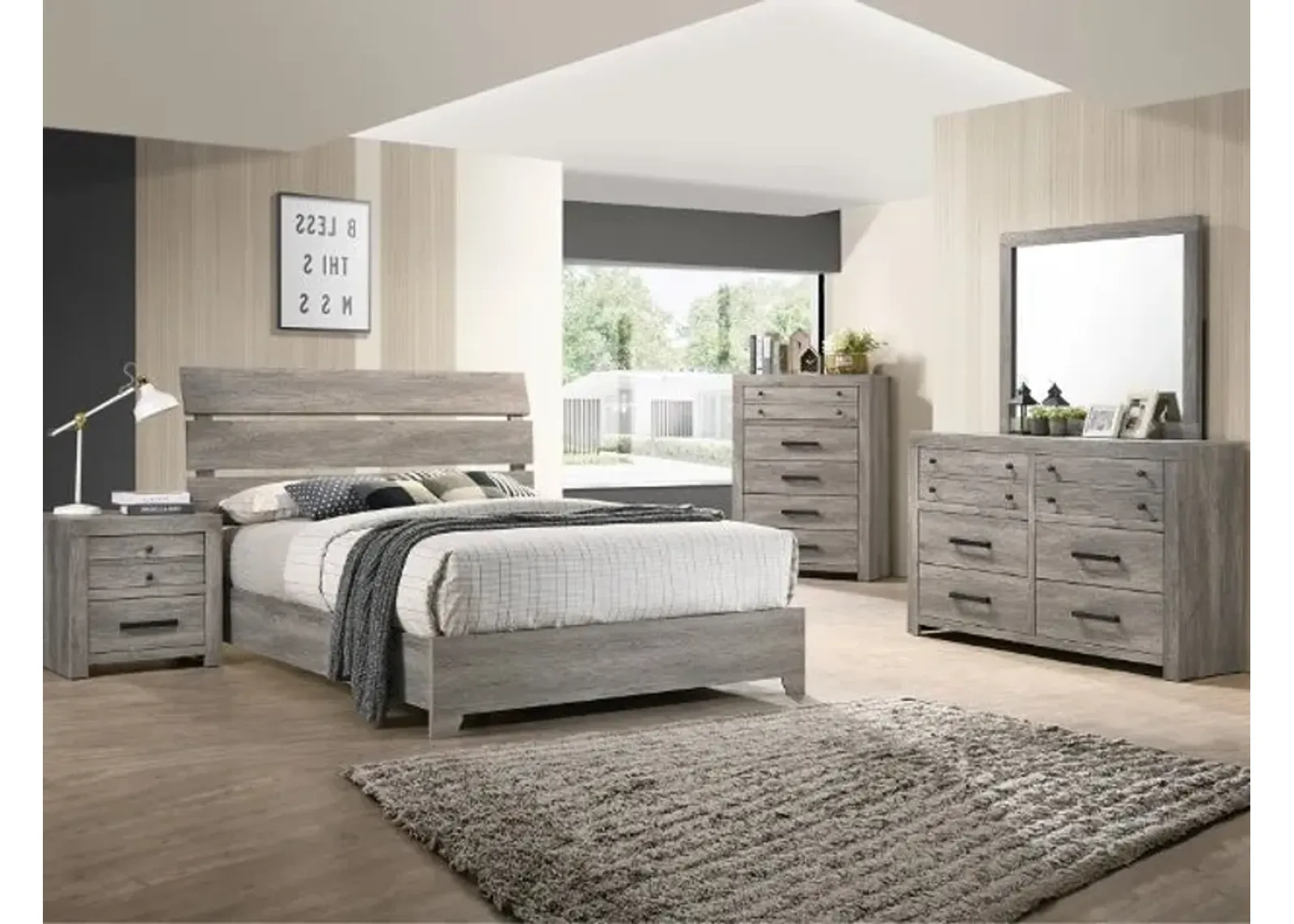 TUNDRA 6 PIECE BEDROOM SET - KING