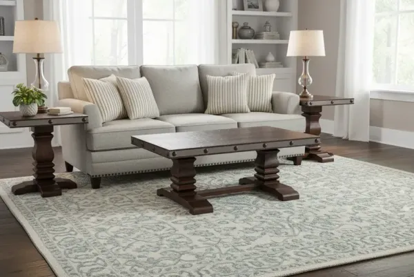HACIENDA 3 PIECE COFFEE TABLE SET