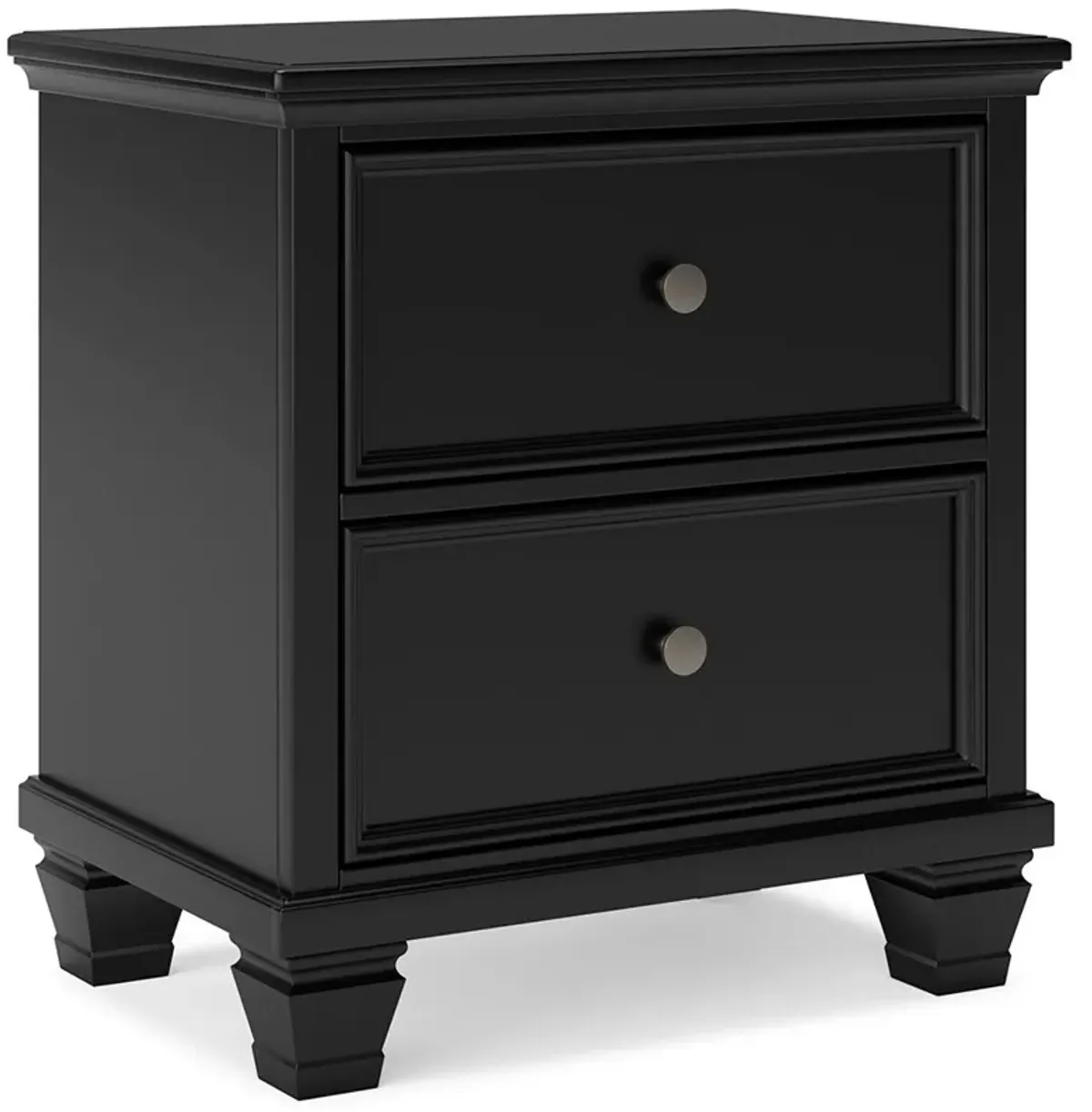 Lanolee - Two Drawer Nightstand - Black