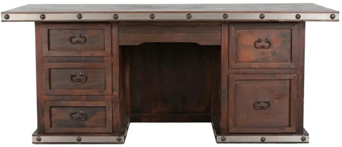 HACIENDA RUSTIC NAIL HEAD DESK