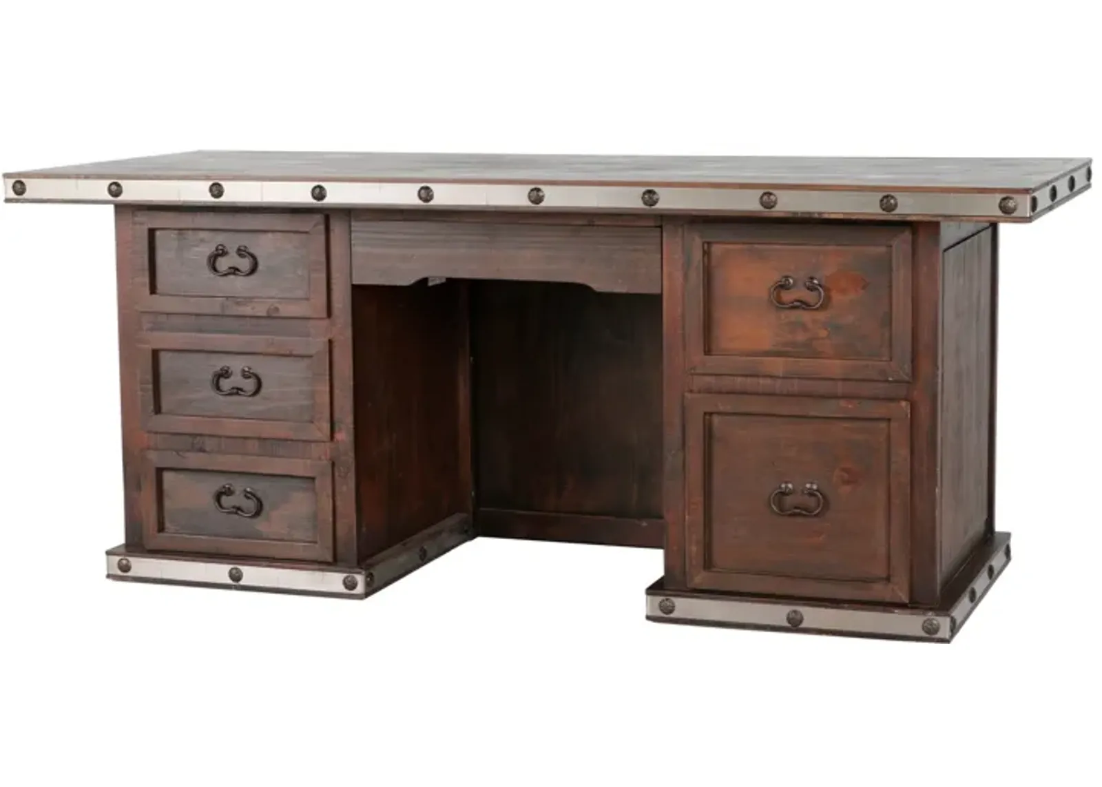 HACIENDA RUSTIC NAIL HEAD DESK