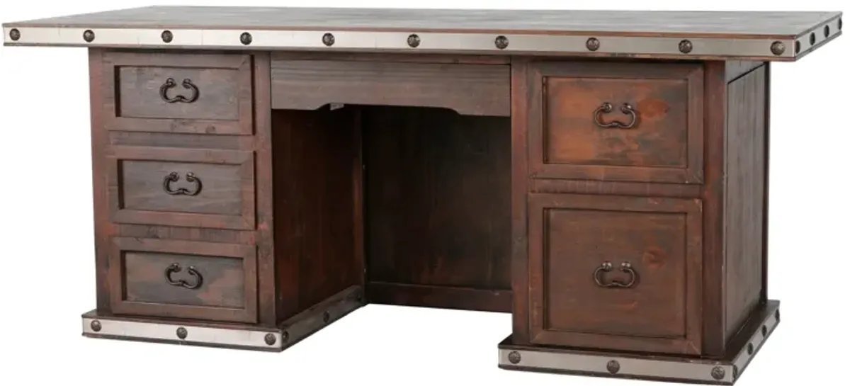 HACIENDA RUSTIC NAIL HEAD DESK