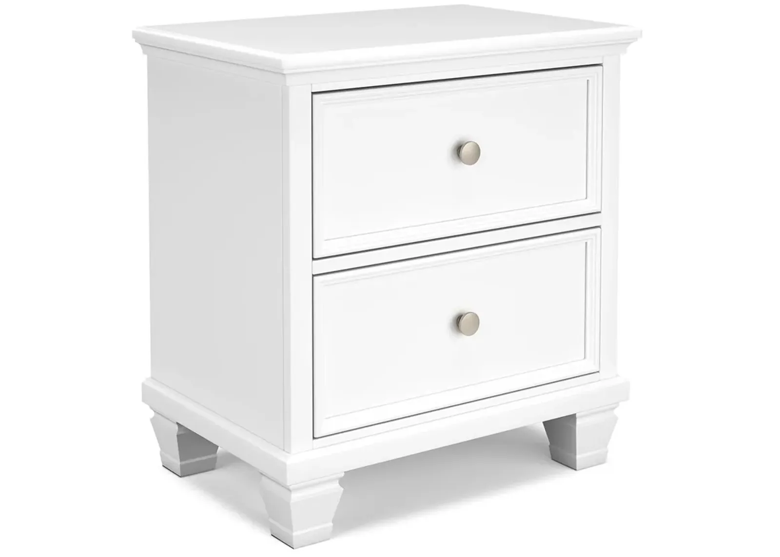 Fortman - White - Two Drawer Night Stand