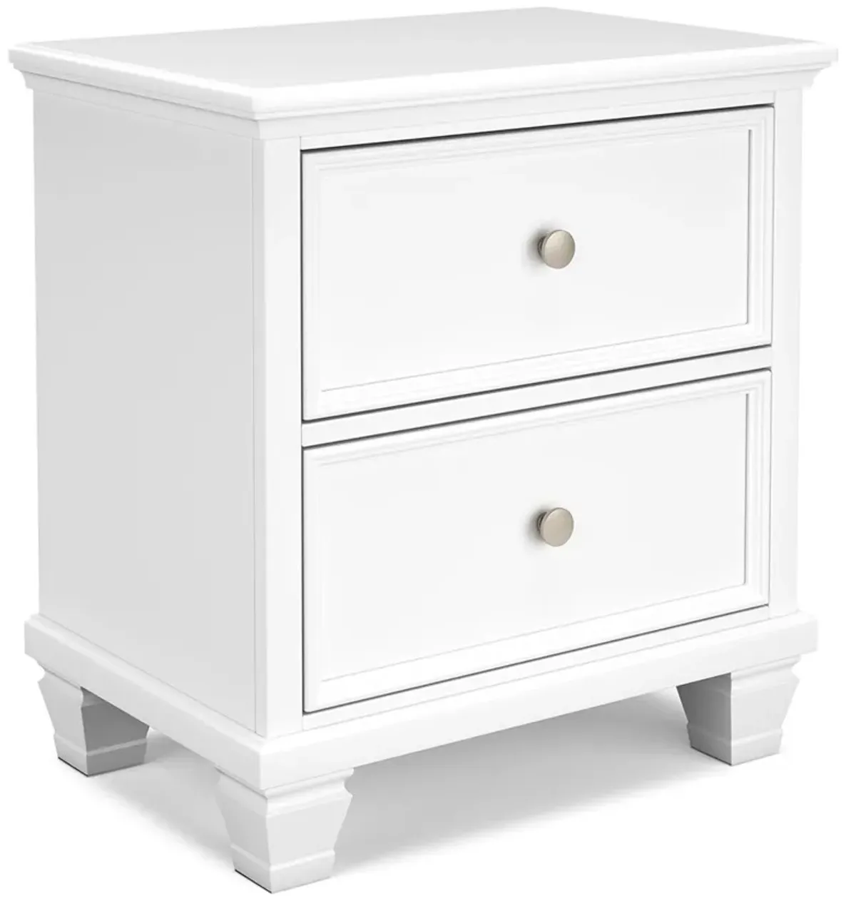 Fortman - White - Two Drawer Night Stand