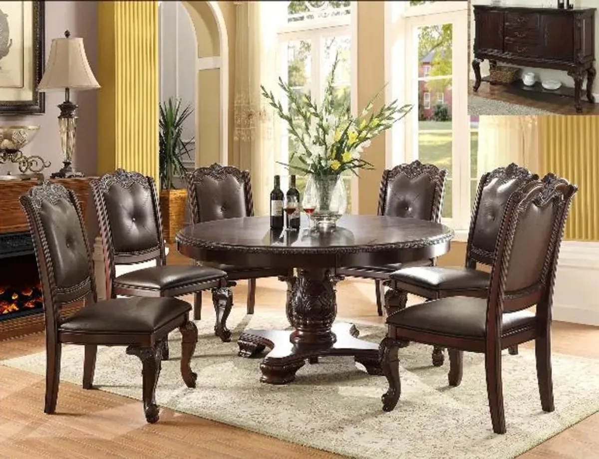 KIERA 5 PIECE ROUND DINING SET